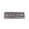 Metallskylt, Kontor