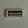 Metallskylt med ram, Vänner, Svart