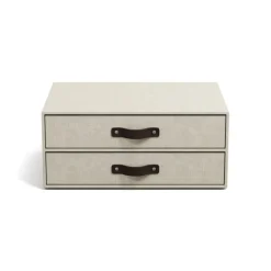 Minibyrå 2 lådor, Birger canvas, Bigso, Beige