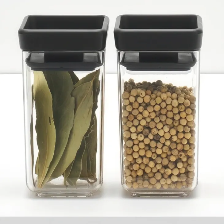 Mini förvaringsburk 2-pack, Brabantia, Mörkgrå