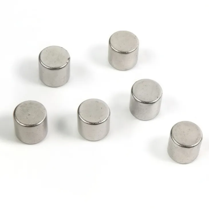 Minimagnet cylinder 6-pack, Silver