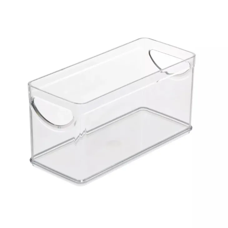 Öppen låda, Stapelbar, Smal, RPET CABINET BIN, 25,4 x 10,8 x H 12,7 cm, Transparent