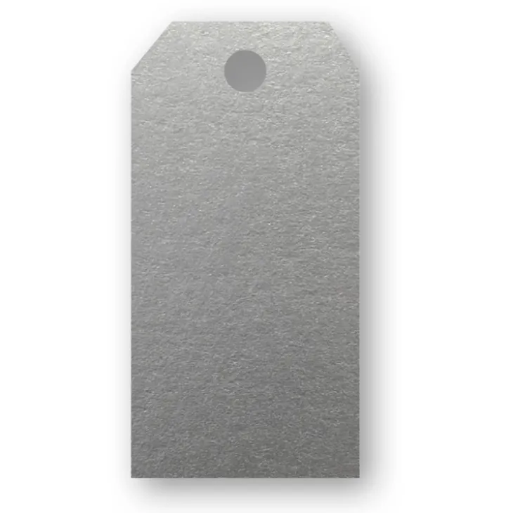 Presentetikett hängande 10-pack, Silver