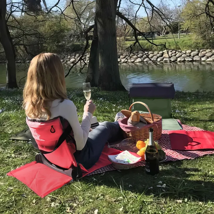 Relaxback, hopfällbart ryggstöd