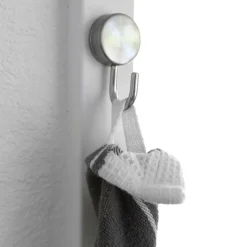 Rund magnetkrok 2-pack, Silver
