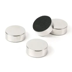 Rund magnet 4-pack, Silver