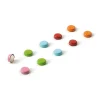 Rund minimagnet 10-pack, Färgmix