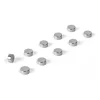 Rund minimagnet 10-pack, Silver