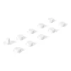 Rund minimagnet 10-pack, Vit