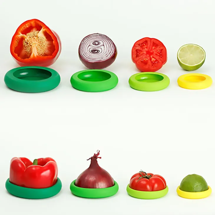 Silikonlock för frukt och grönsaker, 5-pack