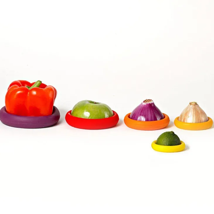 Silikonlock för frukt och grönsaker, 5-pack