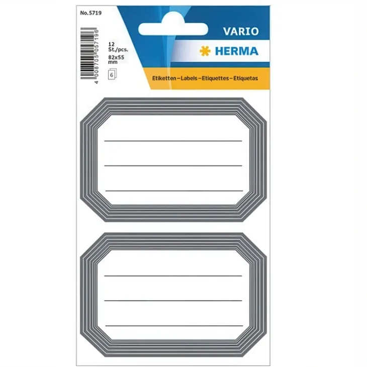 Självhäftande etikett 12-pack