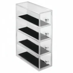 Smal minibyrå 4 lådor, Clarity