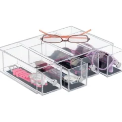 Smal minibyrå 4 lådor, Clarity