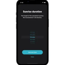 Smart väckarklocka med ljus, WakeMe