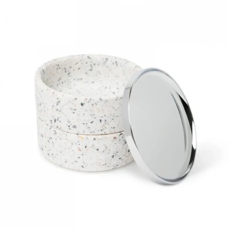 Smyckessask rund, TESORA, Ø 12,7cm, Umbra