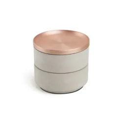 Smyckessask rund, TESORA, Ø 12,7cm, Umbra