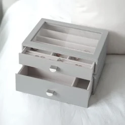 Smyckesskrin 2 lådor, Classic, Stackers