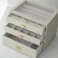 Smyckesskrin 3 lådor, Classic, Stackers