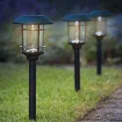 Solcellsladdad gångbelysning, 3-pack