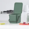 Sophink med lock och handdtag 6L, Brabantia, Grön