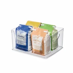 Stapelbar låda med öppen front, 25,4x20,3cm, iDesign