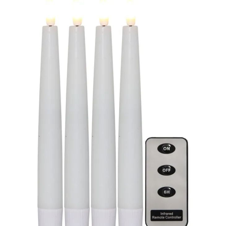 Stearinljus med fjärrkontroll 4-pack