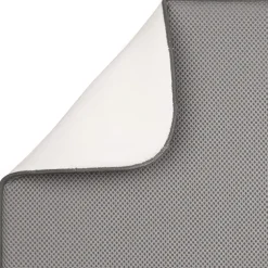 Stor diskmatta i mikrofiber, Grå