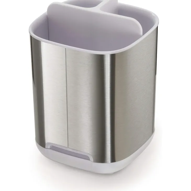 Tandborstmugg för eltandborste, Joseph Joseph, Silver
