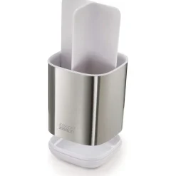Tandborstmugg för eltandborste, Joseph Joseph, Silver