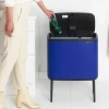 Återvinningsstation på ben med 2 fack, Brabantia, Blå