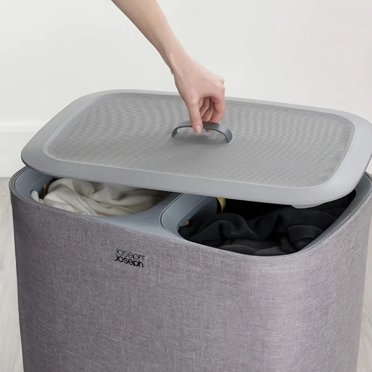 Tvättkorg 2-delad 90L, Joseph Joseph