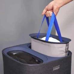 Tvättkorg med sorteringsfack