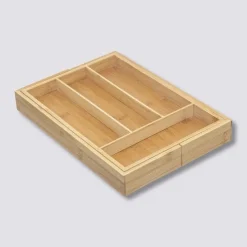Utdragbar besticklåda i bambu 25-39cm