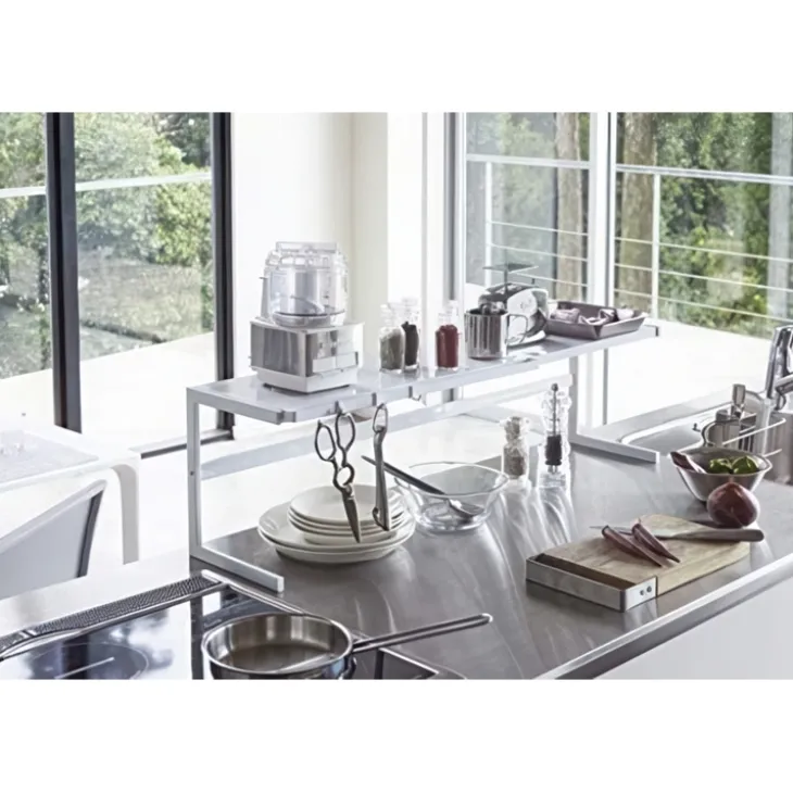 Utdragbar hylla i metall, 54-92cm, Yamazaki