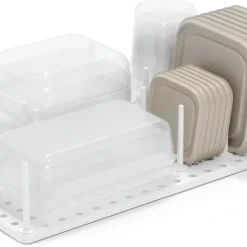 Utdragbar lådorganiserare för köksskåp 2-pack, Umbra, Vit