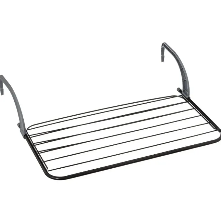 Utfällbar torkställning för element och balkong, Svart